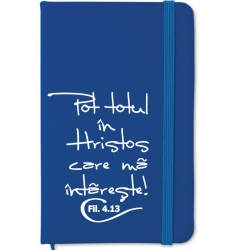 Notepad A6 bleumarin, Pot totul in Hristos
